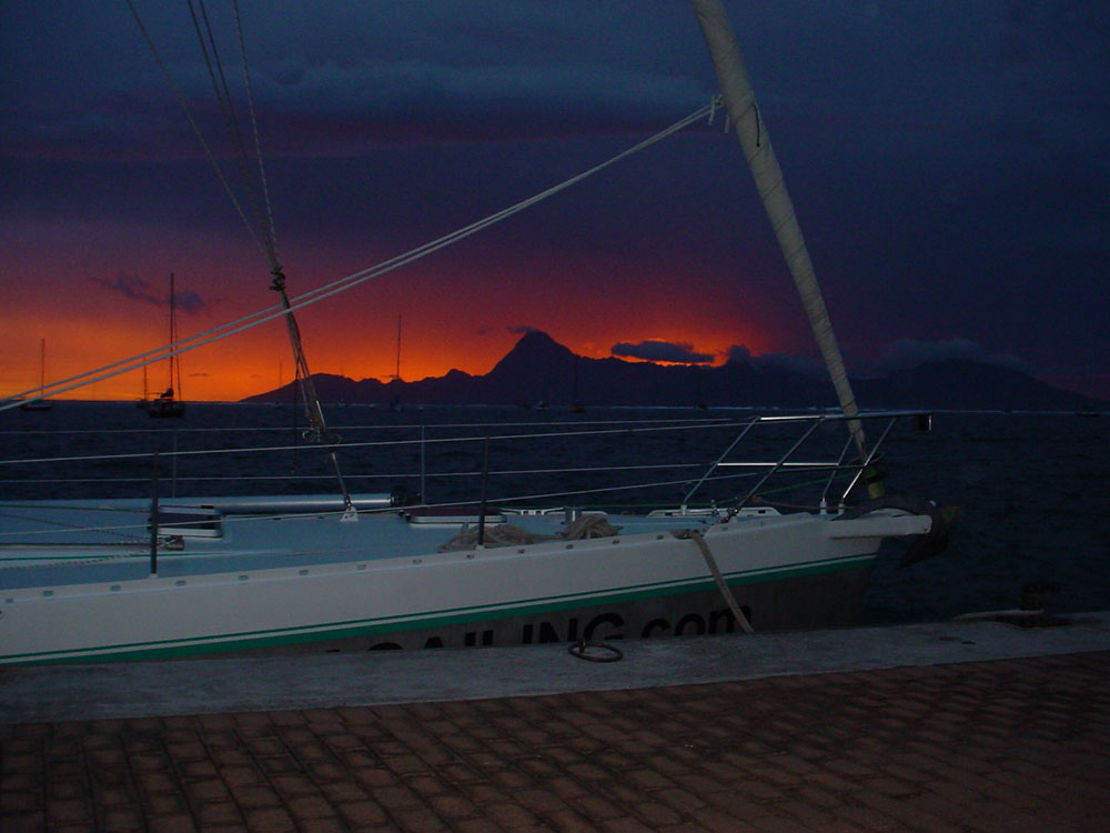 Coucher de Soleil sur Moorea